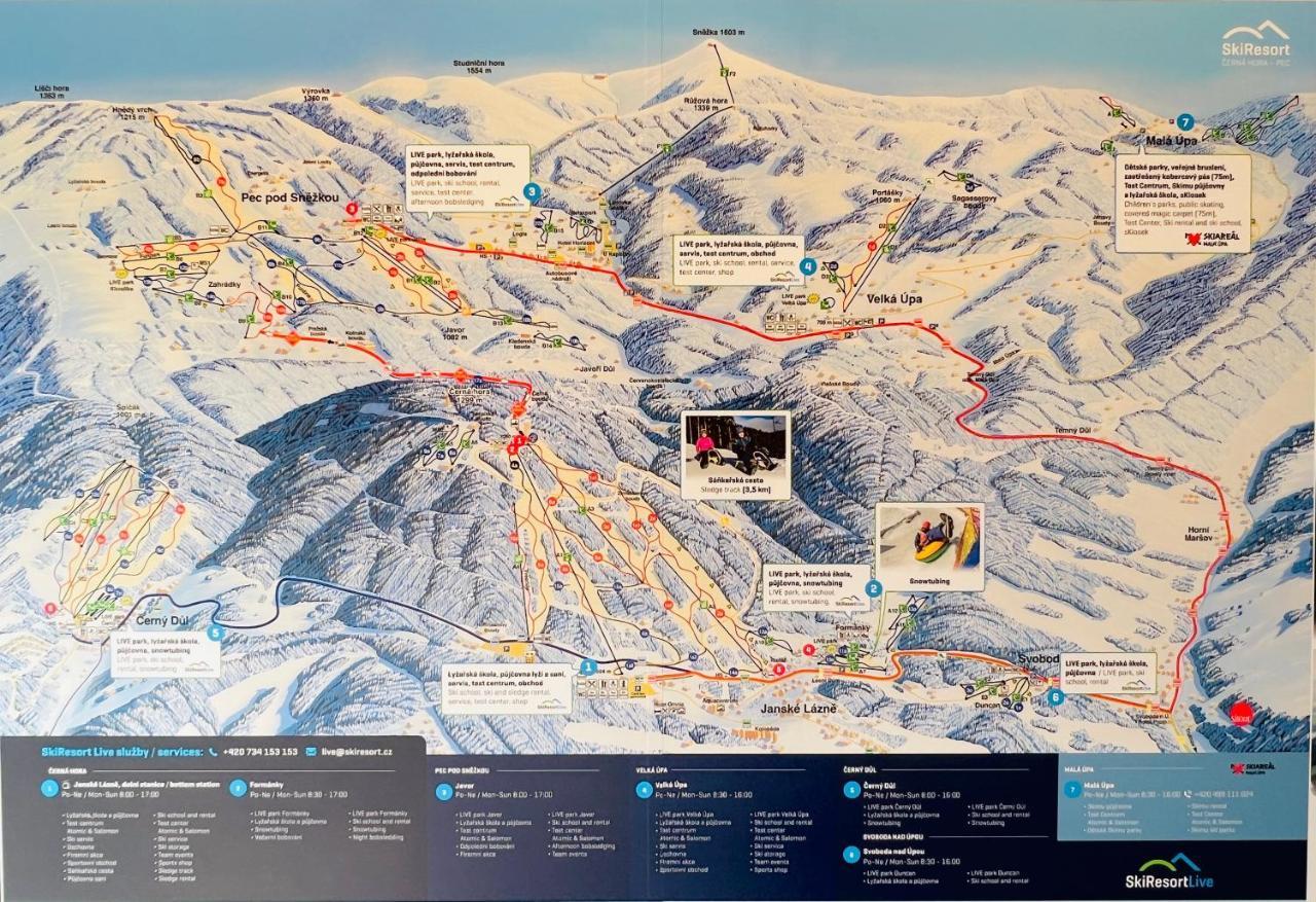 Family 2 Bedroom Ski&Bike Apartment With Terrase ヤンスケー・ラーズニェ エクステリア 写真